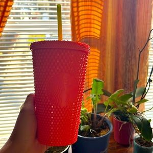 Starbucks • NWT Dragon Fruit Studded Spike Grande Tumbler Cup